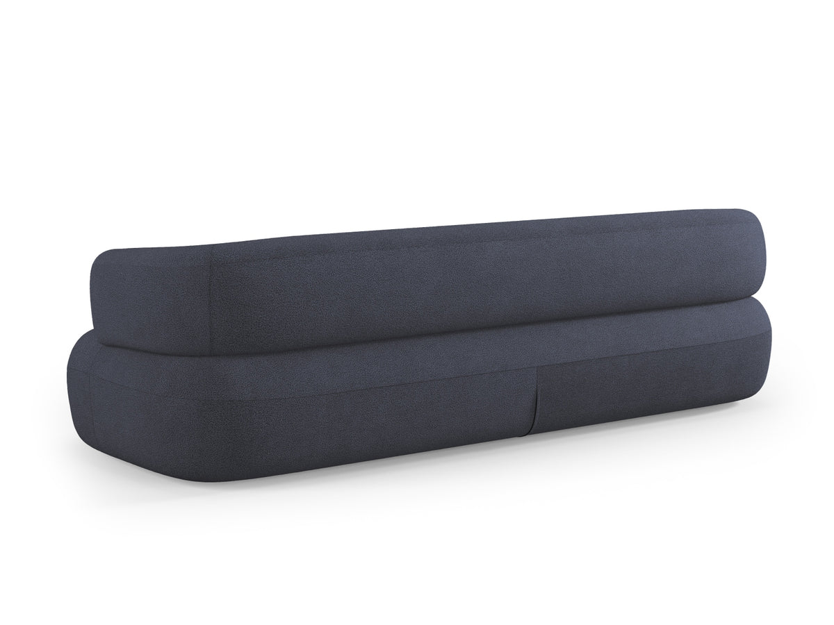 Jenny Boucle Sofa 4 Sitzer in Dark Blue-Now or Never präsentiert im Onlineshop von KAQTU Design AG. 3er Sofa ist von Micadoni