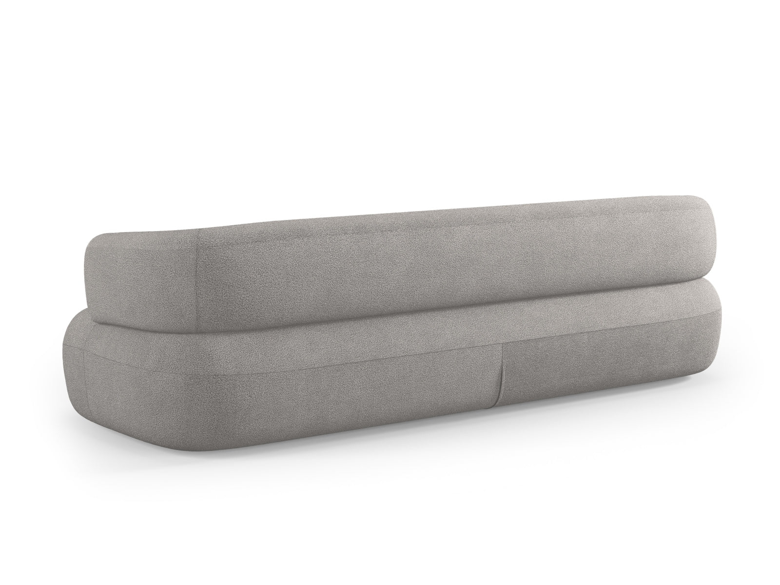 Jenny Boucle Sofa 4 Sitzer in Light Grey-Now or Never präsentiert im Onlineshop von KAQTU Design AG. 3er Sofa ist von Micadoni