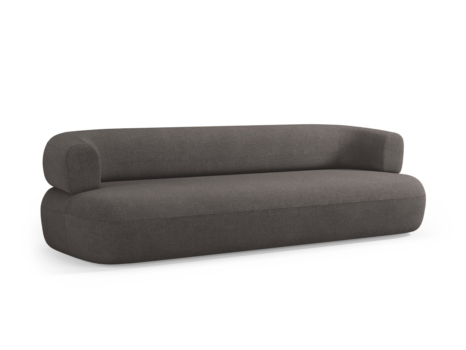 Erleben Sie das Jenny Boucle Sofa 4 Sitzer von Micadoni – eine harmonische Verbindung aus Eleganz und Komfort für Ihr Wohnzimmer.