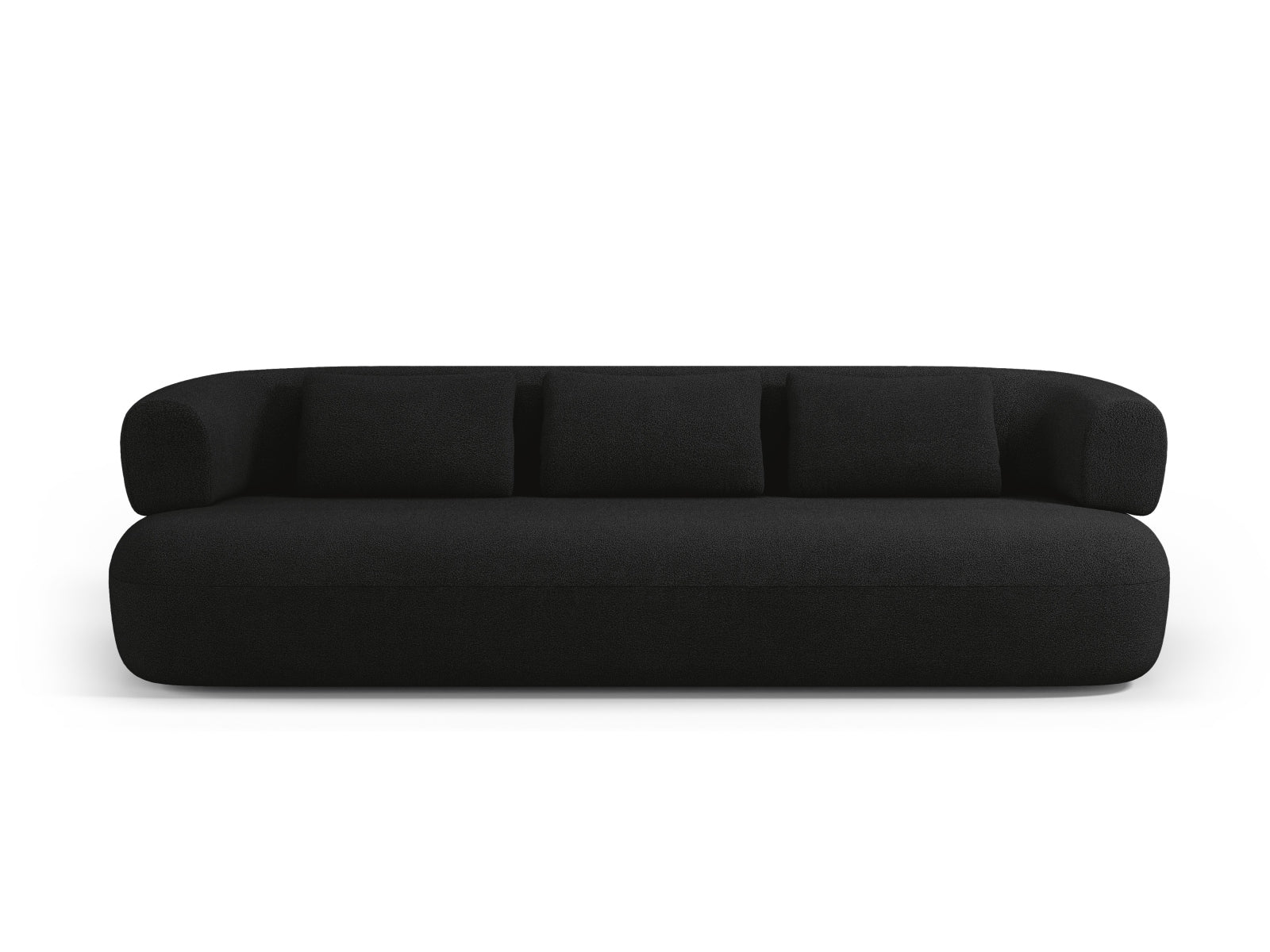 Jenny Boucle Sofa 4 Sitzer in Black präsentiert im Onlineshop von KAQTU Design AG. 3er Sofa ist von Micadoni