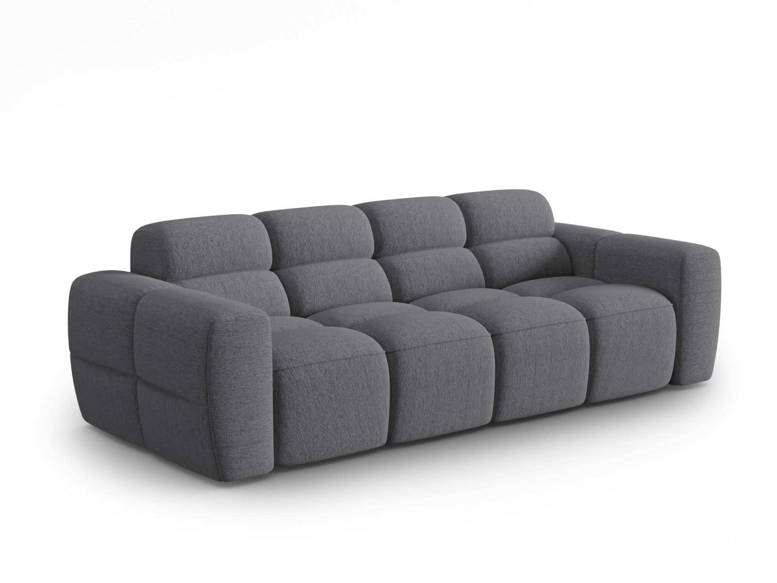 Entdecken Sie das elegante Lisa Sofa 4 Sitzer von Micadoni. Luxuriöser Velours, exzellenter Sitzkomfort und zeitgemässes Design für Ihr Wohnambiente.