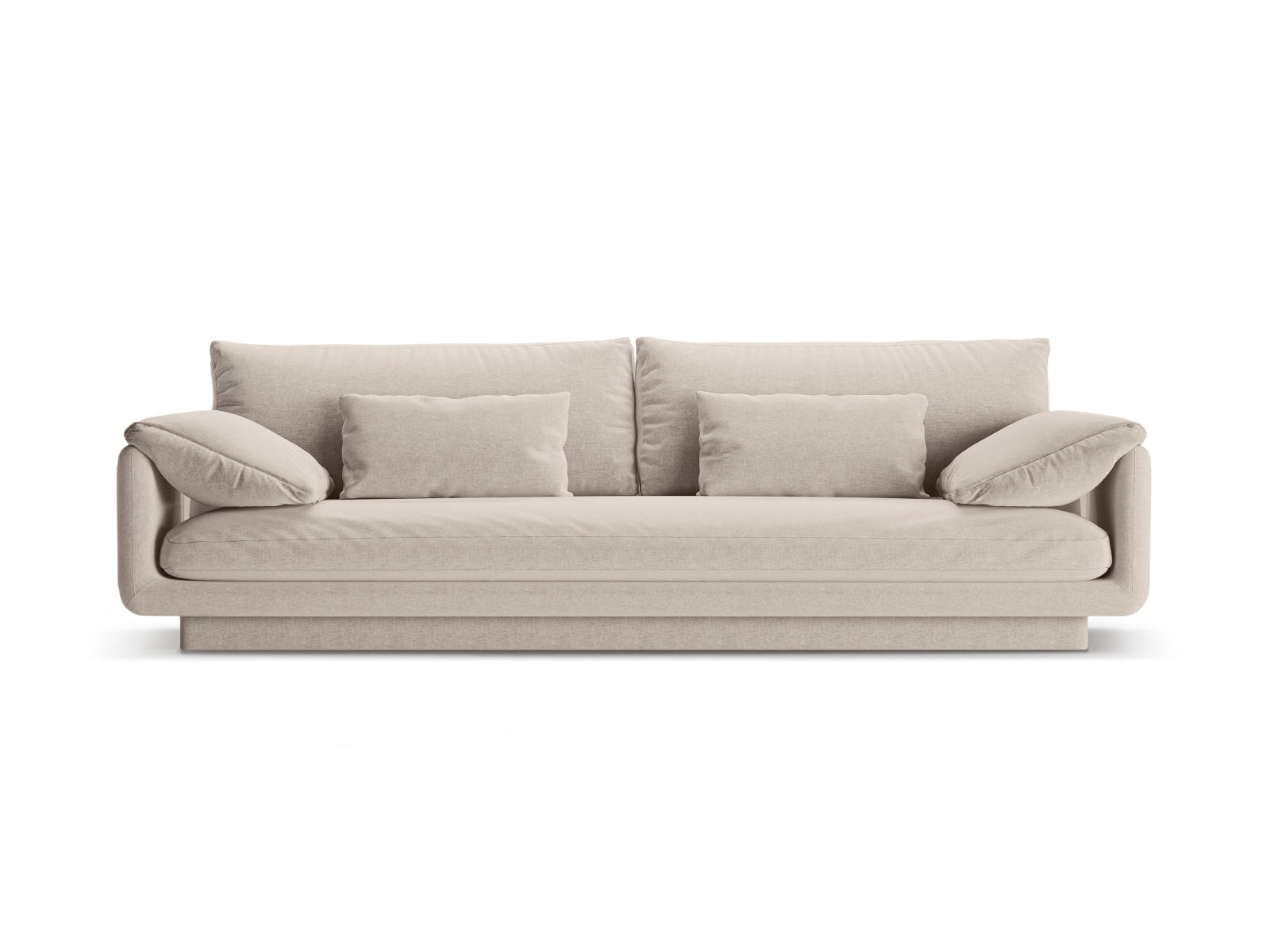 Torino Sofa 4 Sitzer in Light Beige-Wind präsentiert im Onlineshop von KAQTU Design AG. 4er Sofa ist von Micadoni