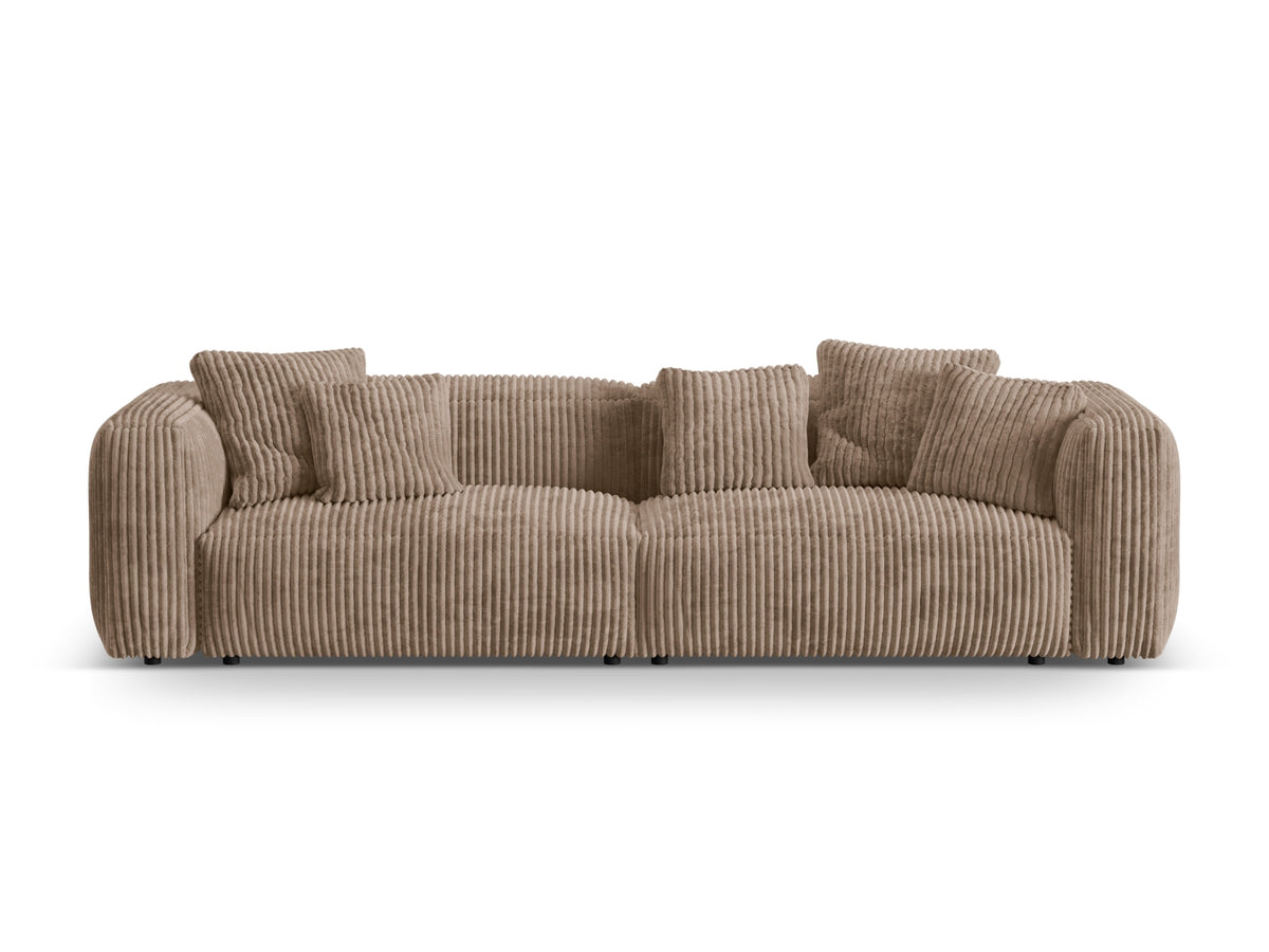 Martina Modulares Sofa 4 Sitzer in Acorn-Tilia präsentiert im Onlineshop von KAQTU Design AG. 3er Sofa ist von Micadoni