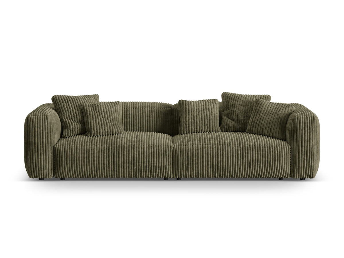 Martina Modulares Sofa 4 Sitzer in Moss Green-Tilia präsentiert im Onlineshop von KAQTU Design AG. 3er Sofa ist von Micadoni