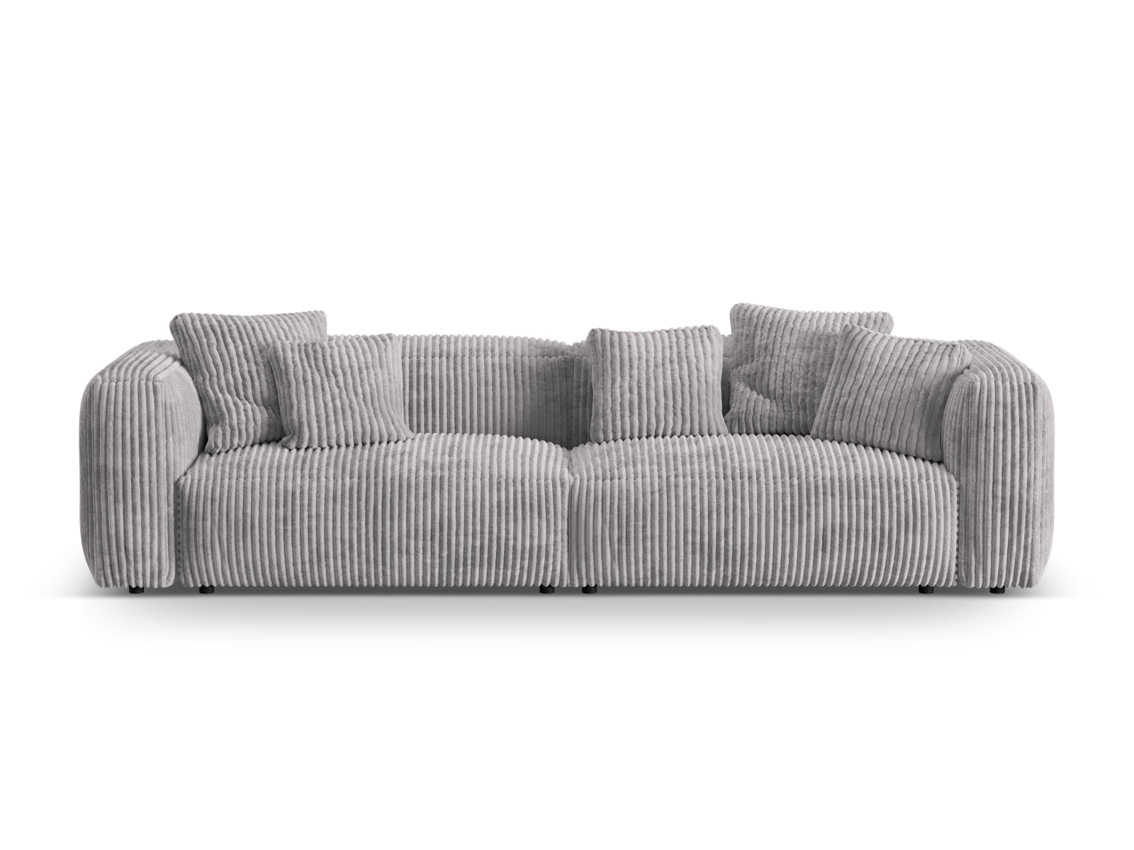 Martina Modulares Sofa 4 Sitzer in Light Grey-Tilia präsentiert im Onlineshop von KAQTU Design AG. 3er Sofa ist von Micadoni