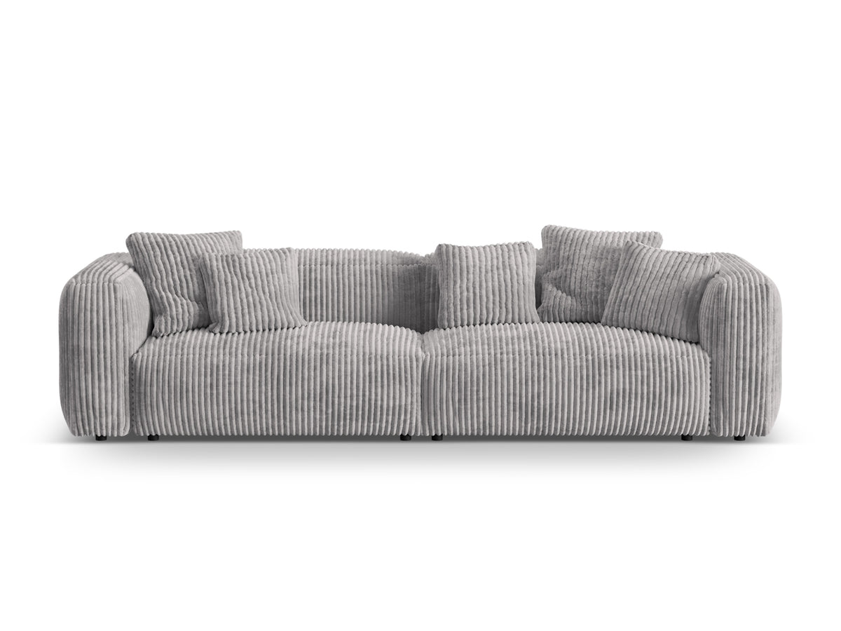 Martina Modulares Sofa 4 Sitzer in Light Grey-Tilia präsentiert im Onlineshop von KAQTU Design AG. 3er Sofa ist von Micadoni