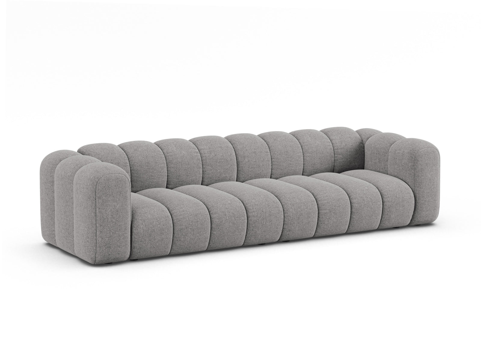 Elegantes Lupine Modular Sofa für 4 Personen in hellem Grau, ideal für stilvolle Wohnräume und gemütliche Abende.