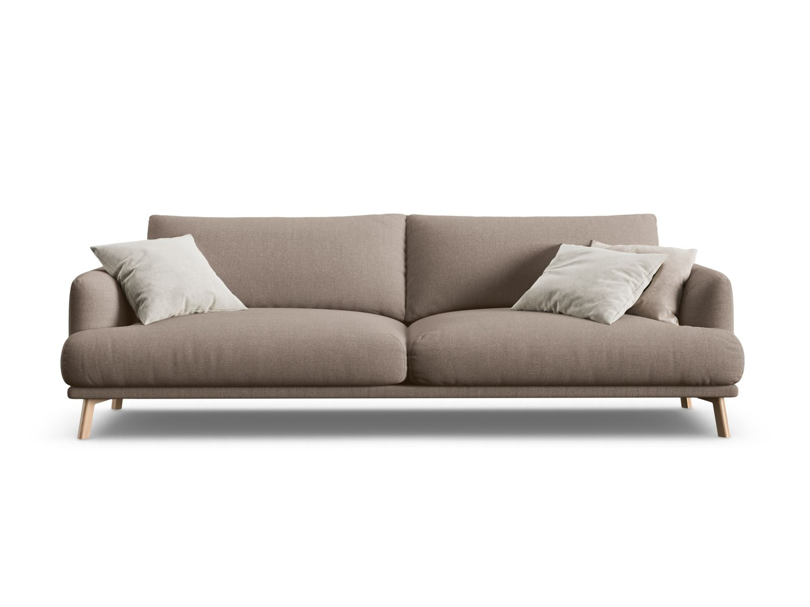 4-Sitzer Sofa Naomi in Cappuccino-Liberty präsentiert im Onlineshop von KAQTU Design AG. 4er Sofa ist von Micadoni