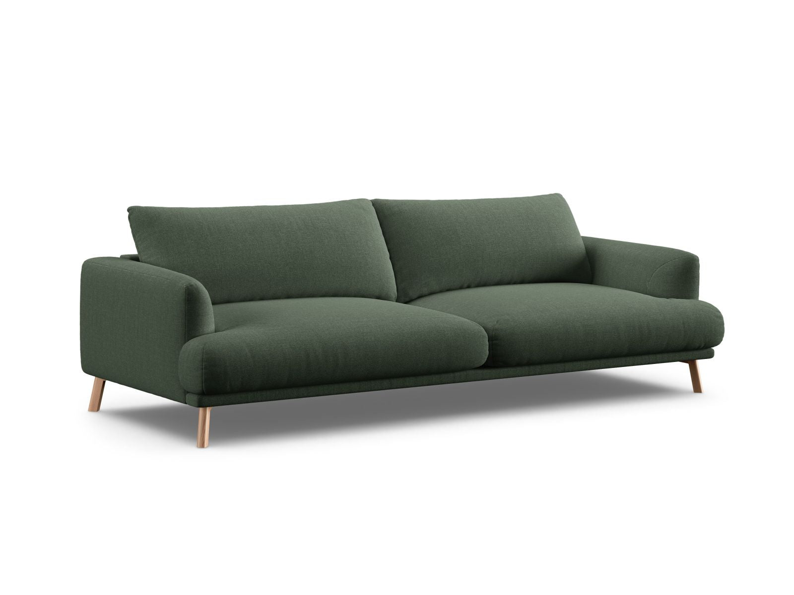 Elegantes 4-Sitzer Sofa Naomi in einem stilvollen Moss Green-Liberty, ideal für moderne Wohnräume, erhältlich bei KAQTU Design AG.