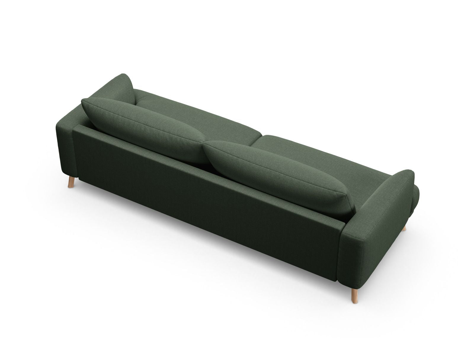 Elegantes 4-Sitzer Sofa Naomi in luxuriösem Moss Green-Liberty, ideal für moderne Wohnräume und gesellige Stunden.