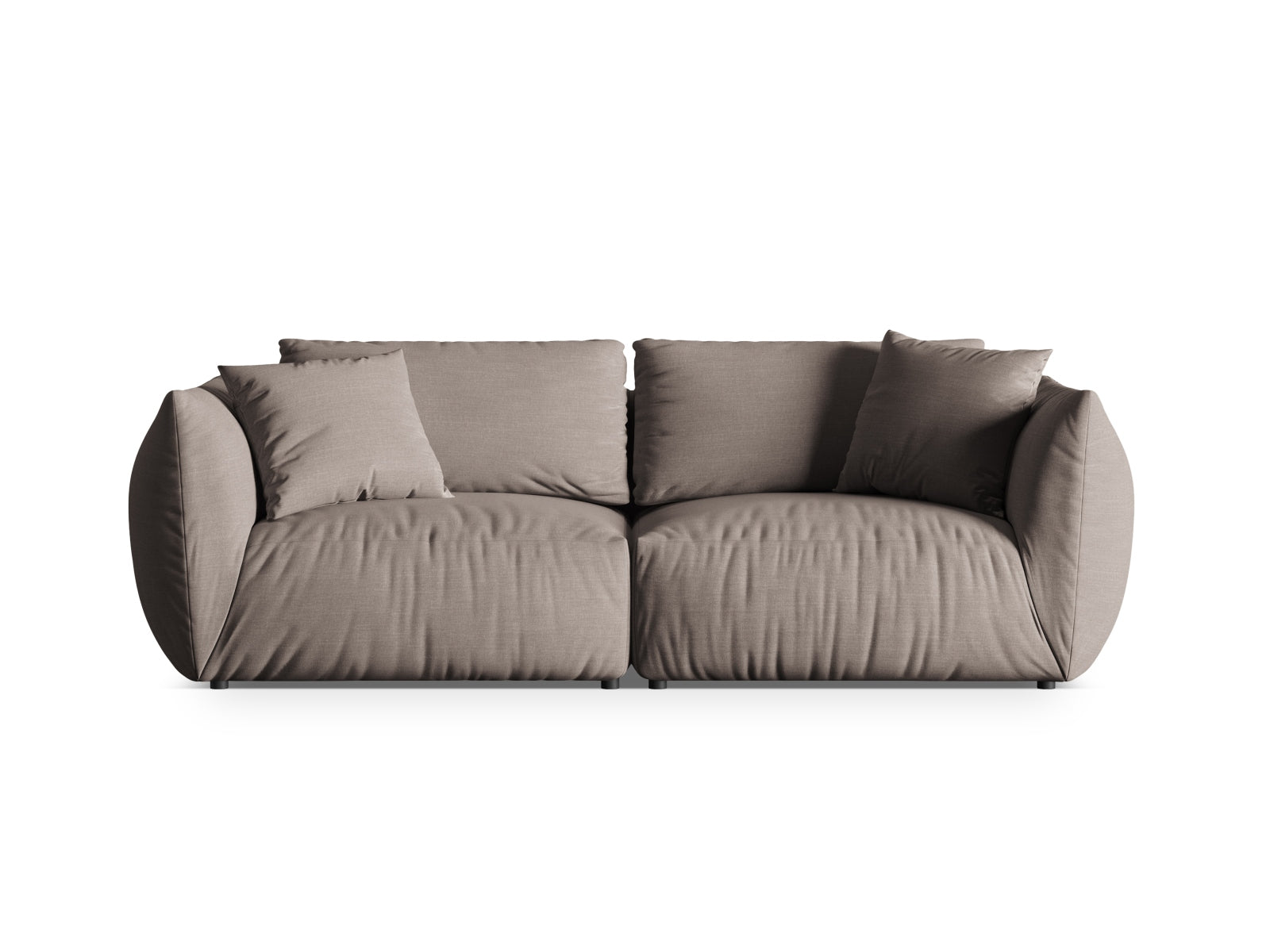 Chris Modular Sofa 4 Sitzer in Warm grey präsentiert im Onlineshop von KAQTU Design AG. 4er Sofa ist von Micadoni