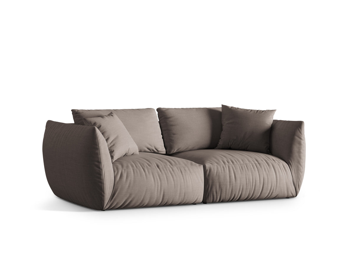 Chris Modular Sofa 4 Sitzer in Warm grey-LINS präsentiert im Onlineshop von KAQTU Design AG. 4er Sofa ist von Micadoni
