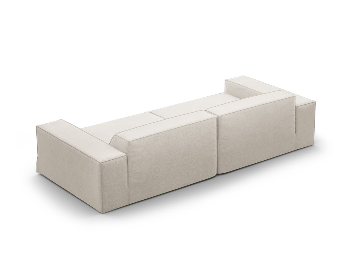 Jodie Modular Sofa 4 Sitzer mit abnehmbaren Bezug in Natural-LINS präsentiert im Onlineshop von KAQTU Design AG. 4er Sofa ist von Micadoni