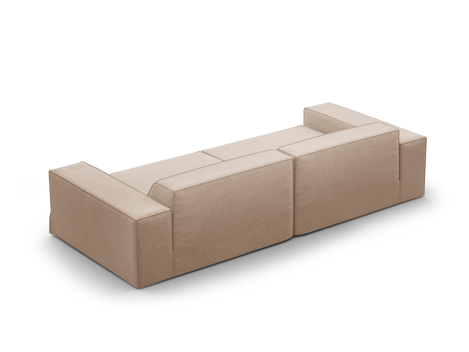 Jodie Modular Sofa 4 Sitzer mit abnehmbaren Bezug in Sand-LINS präsentiert im Onlineshop von KAQTU Design AG. 4er Sofa ist von Micadoni