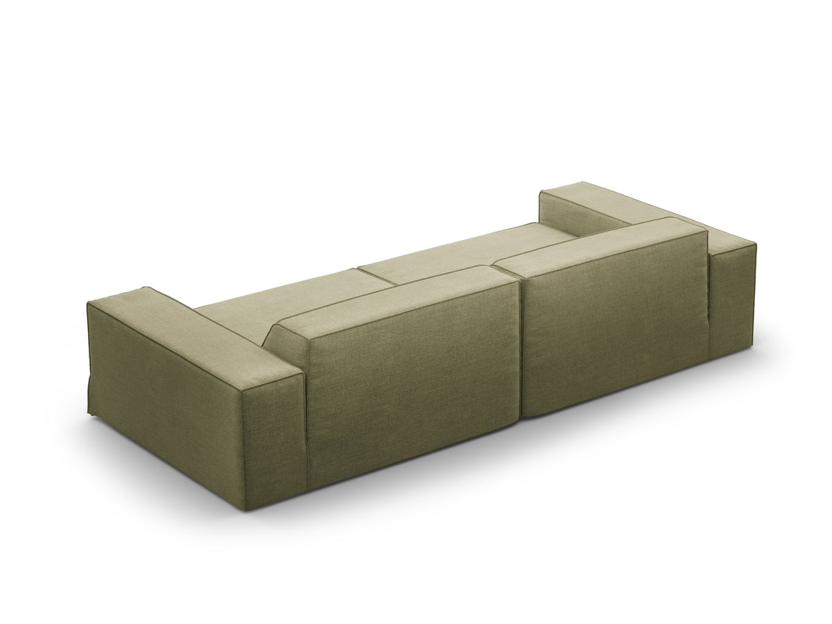Jodie Modular Sofa 4 Sitzer mit abnehmbaren Bezug in Light Green-LINS präsentiert im Onlineshop von KAQTU Design AG. 4er Sofa ist von Micadoni