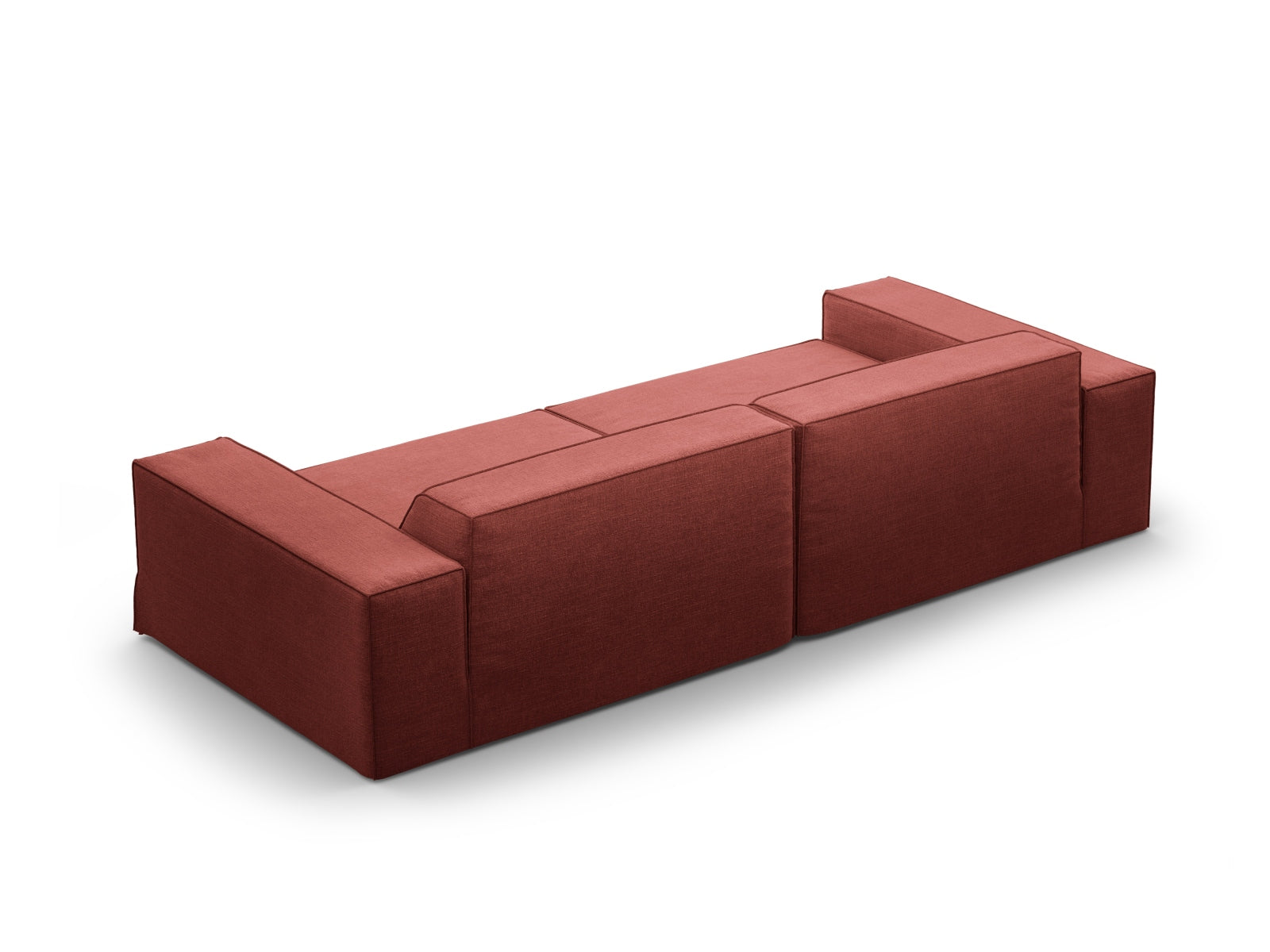 Jodie Modular Sofa 4 Sitzer mit abnehmbaren Bezug in Cherrywood-LINS präsentiert im Onlineshop von KAQTU Design AG. 4er Sofa ist von Micadoni