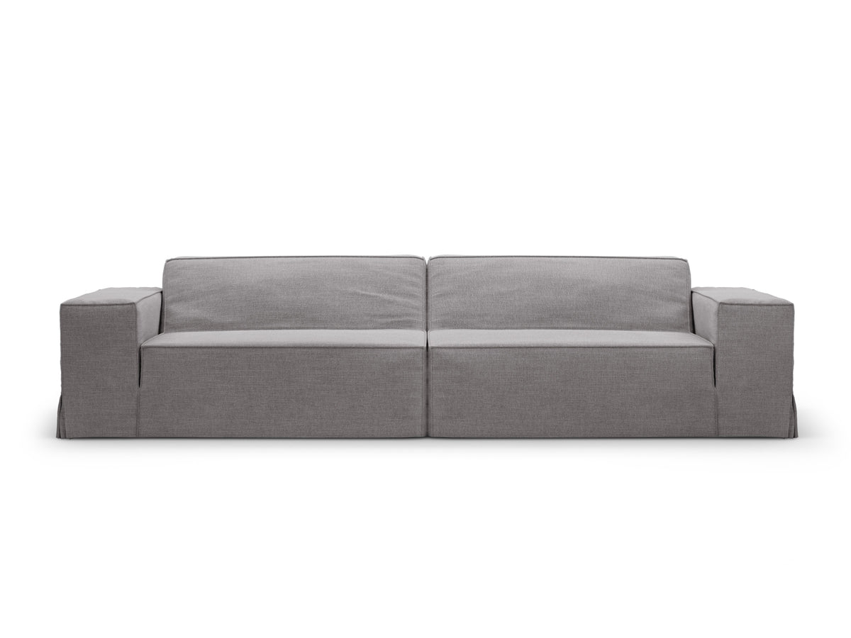 Jodie Modular Sofa 4 Sitzer mit abnehmbaren Bezug in Warm grey-LINS präsentiert im Onlineshop von KAQTU Design AG. 4er Sofa ist von Micadoni