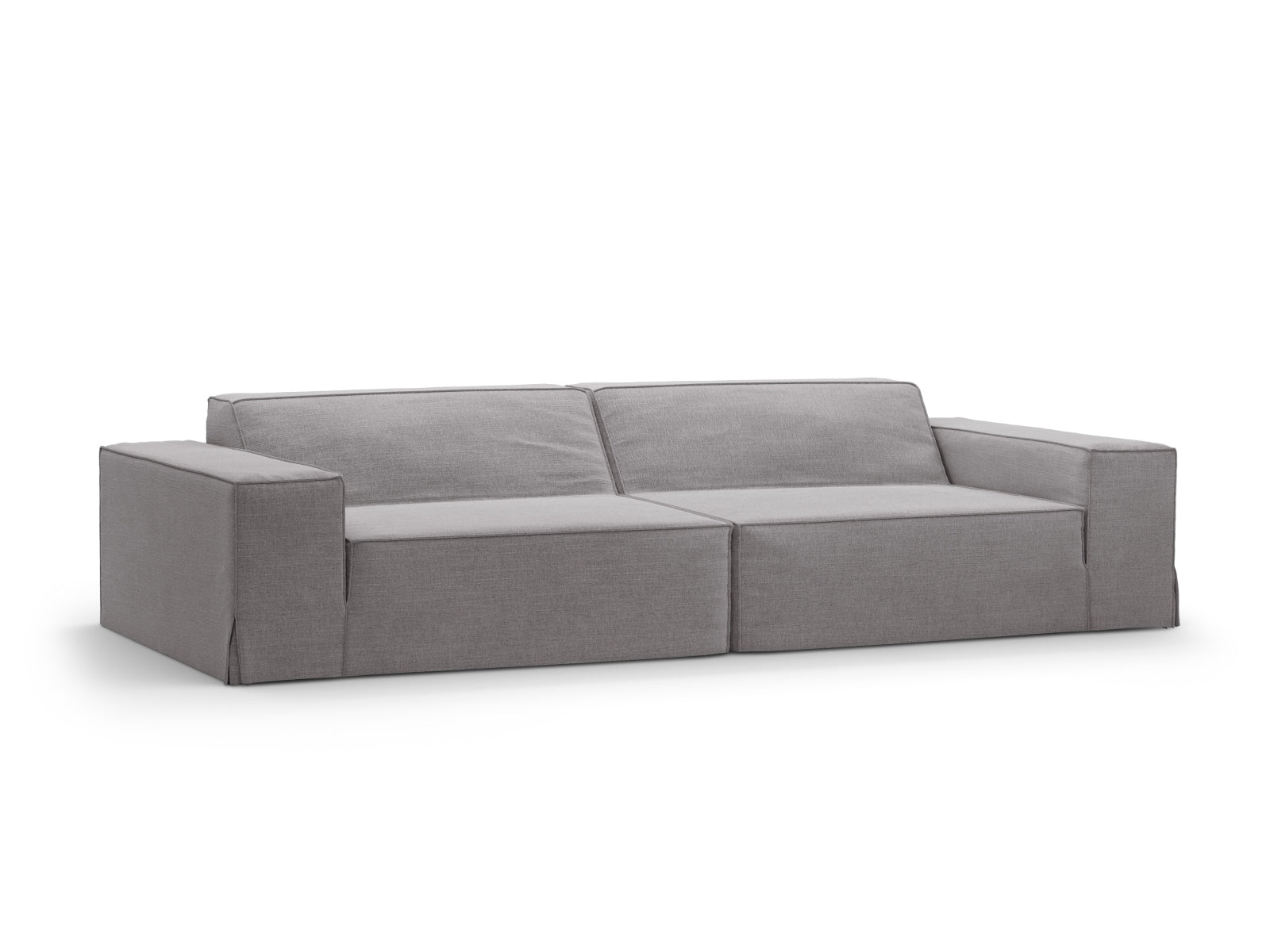 Jodie Modular Sofa 4 Sitzer mit abnehmbaren Bezug in Warm grey-LINS präsentiert im Onlineshop von KAQTU Design AG. 4er Sofa ist von Micadoni