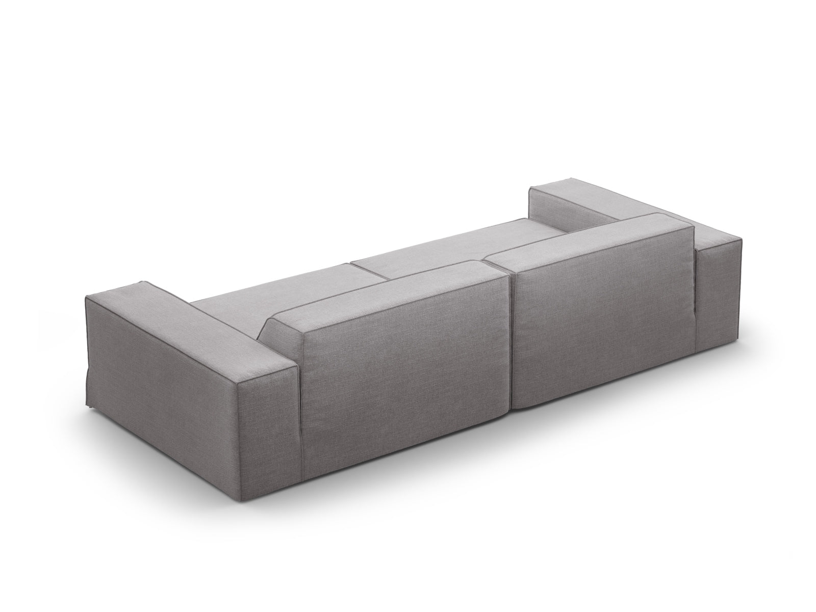 Jodie Modular Sofa 4 Sitzer mit abnehmbaren Bezug in Warm grey-LINS präsentiert im Onlineshop von KAQTU Design AG. 4er Sofa ist von Micadoni