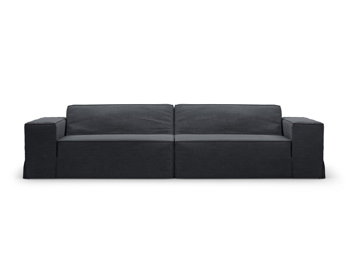 Jodie Modular Sofa 4 Sitzer mit abnehmbaren Bezug in Grey und Blue-LINS präsentiert im Onlineshop von KAQTU Design AG. 4er Sofa ist von Micadoni