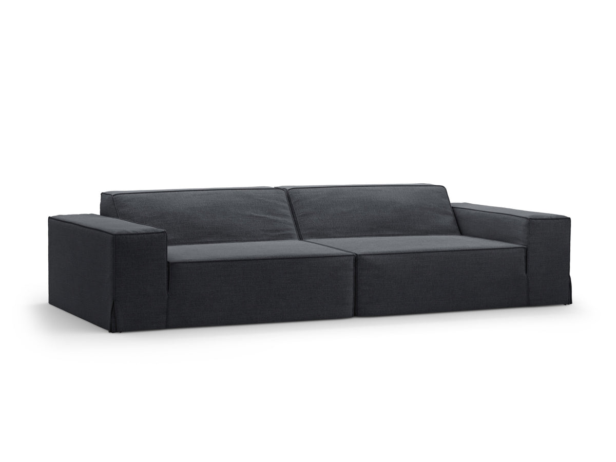 Jodie Modular Sofa 4 Sitzer mit abnehmbaren Bezug in Grey und Blue-LINS präsentiert im Onlineshop von KAQTU Design AG. 4er Sofa ist von Micadoni