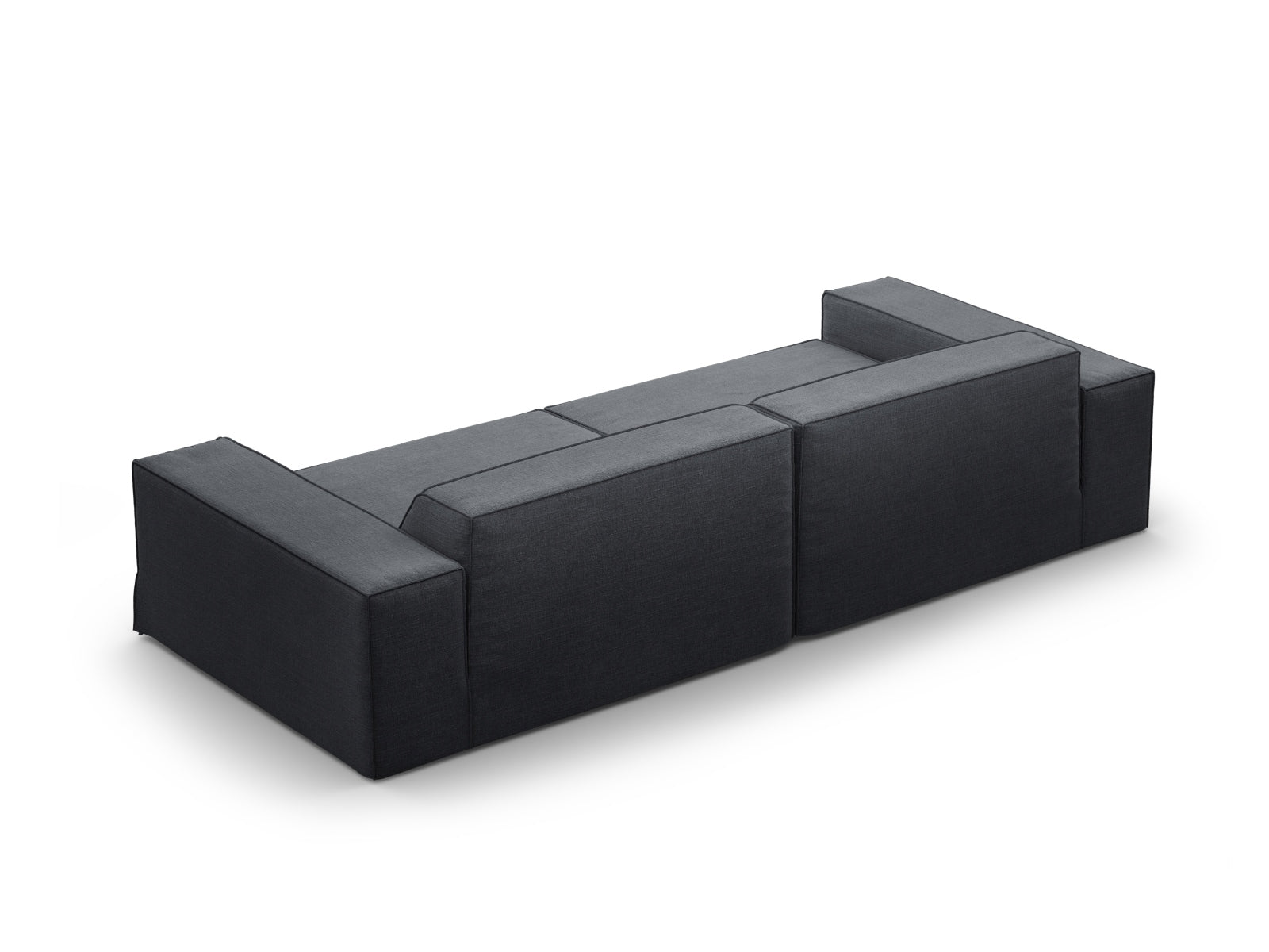 Jodie Modular Sofa 4 Sitzer mit abnehmbaren Bezug in Grey und Blue-LINS präsentiert im Onlineshop von KAQTU Design AG. 4er Sofa ist von Micadoni