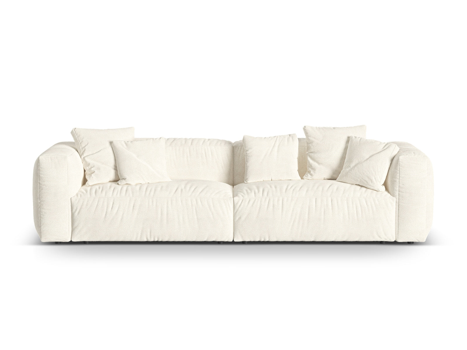 Stylisches 4-Sitzer Sofa Martina von Micadoni, perfekt für zeitgemäße Einrichtungen, vereint Komfort und ästhetische Eleganz.