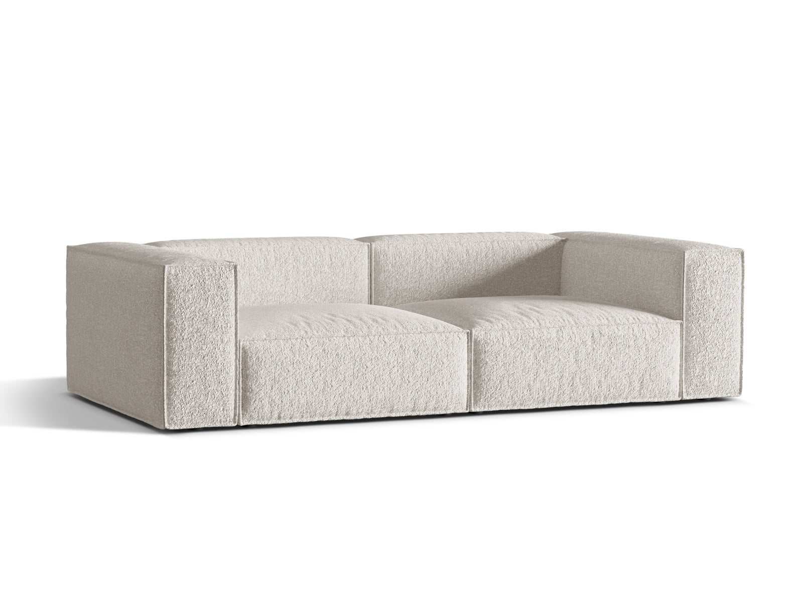 Nuria Sofa 4 Sitzer in Grey Beige Melange-Monet präsentiert im Onlineshop von KAQTU Design AG. Sofa ist von Micadoni