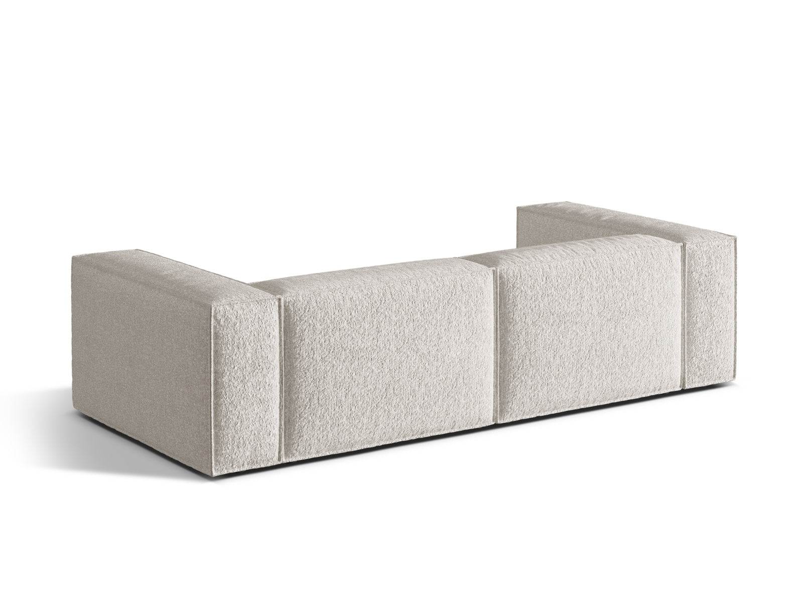 Gemütliches Nuria 4-Sitzer Sofa in trendigem Grey Beige Melange, perfekt für stilvolle Wohnzimmer und entspannte Abende.