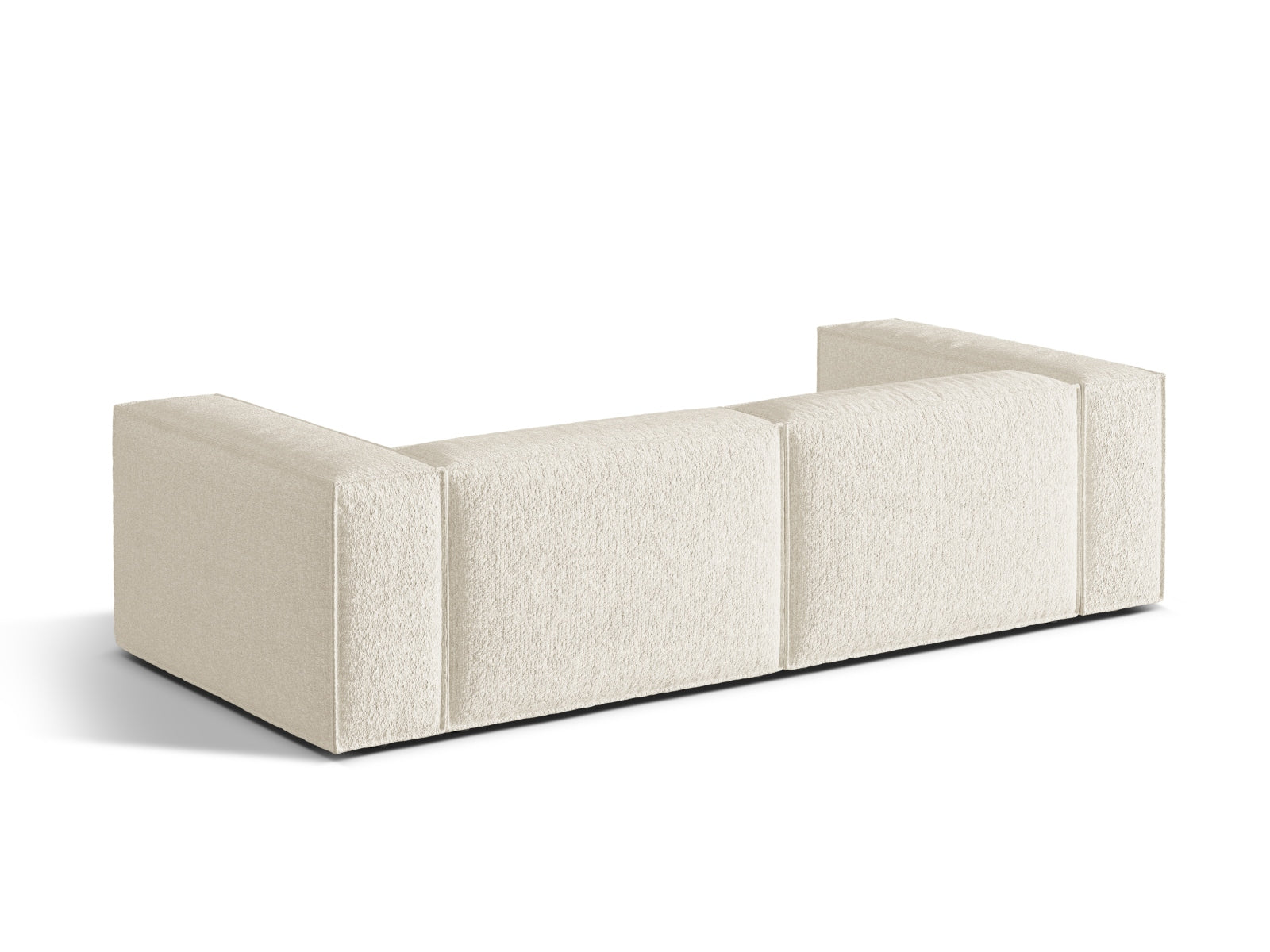 Modernes 4-Sitzer Nuria Sofa in Ivory-Monet von Micadoni, vereint Stil und Komfort für ein einladendes Wohnzimmer.