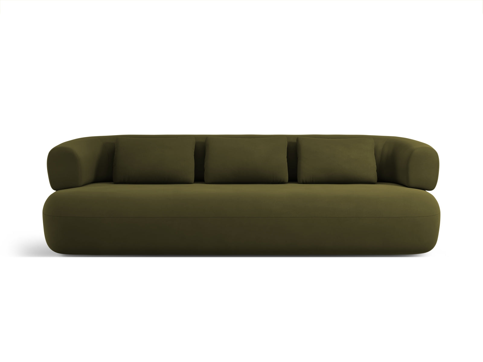 Jenny Velour Sofa 4 Sitzer in Green-Salvador präsentiert im Onlineshop von KAQTU Design AG. 4er Sofa ist von Micadoni