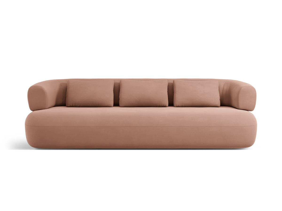 Jenny Velour Sofa 4 Sitzer in Terracotta-Salvador präsentiert im Onlineshop von KAQTU Design AG. 4er Sofa ist von Micadoni