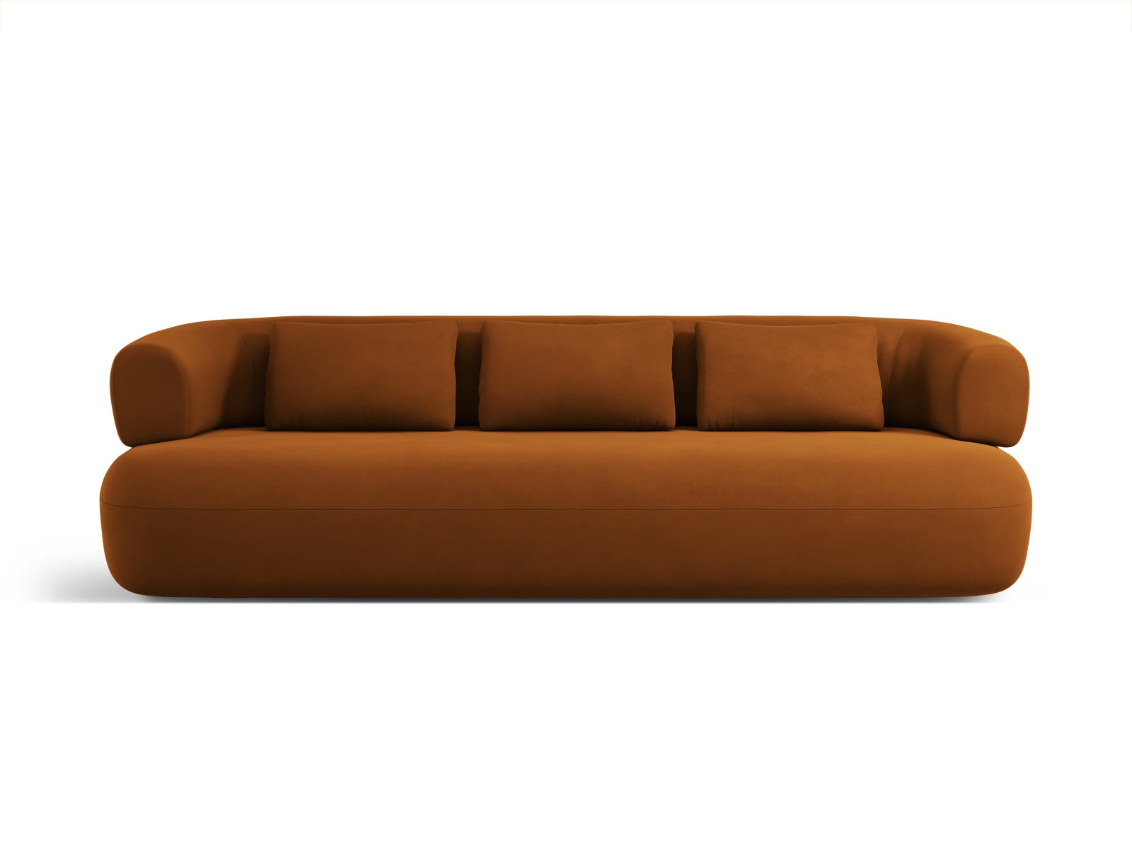Jenny Velour Sofa 4 Sitzer in Pink-Salvador präsentiert im Onlineshop von KAQTU Design AG. 4er Sofa ist von Micadoni
