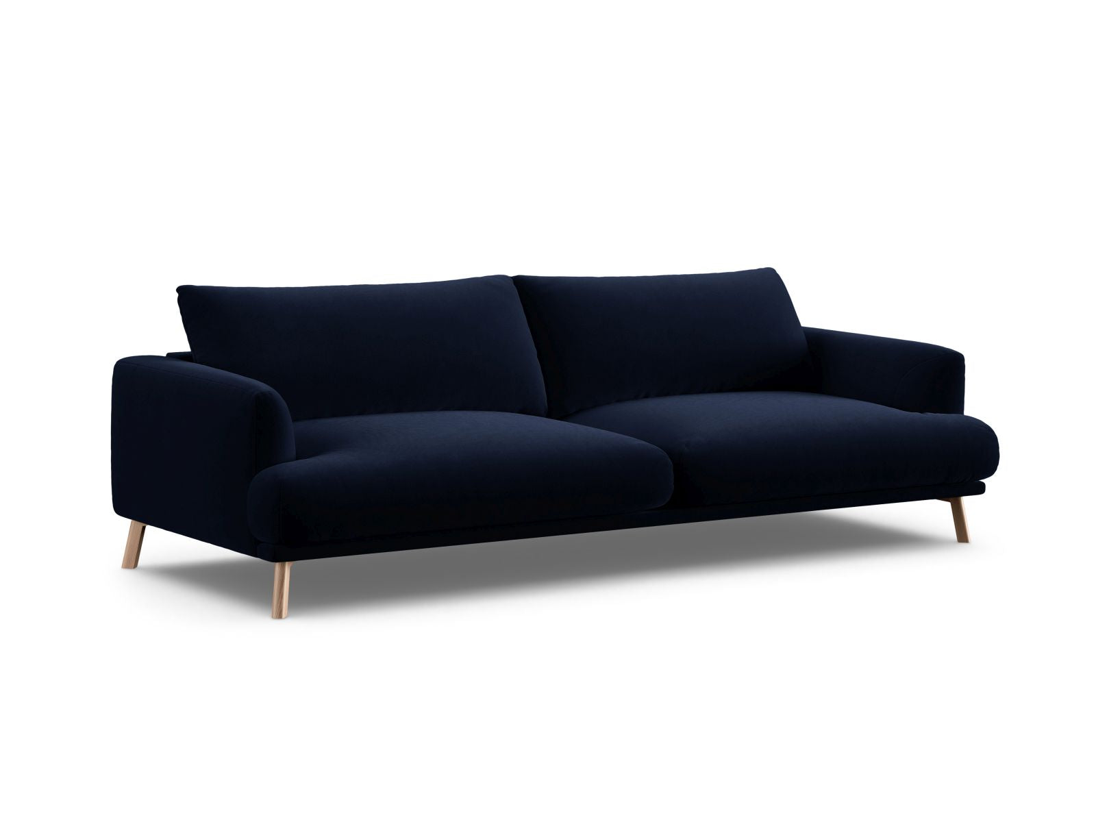 Elegantes 4-Sitzer Sofa Naomi in Royal Blue, stilvoll und komfortabel, ideal für moderne Wohnräume, erhältlich bei KAQTU Design AG.