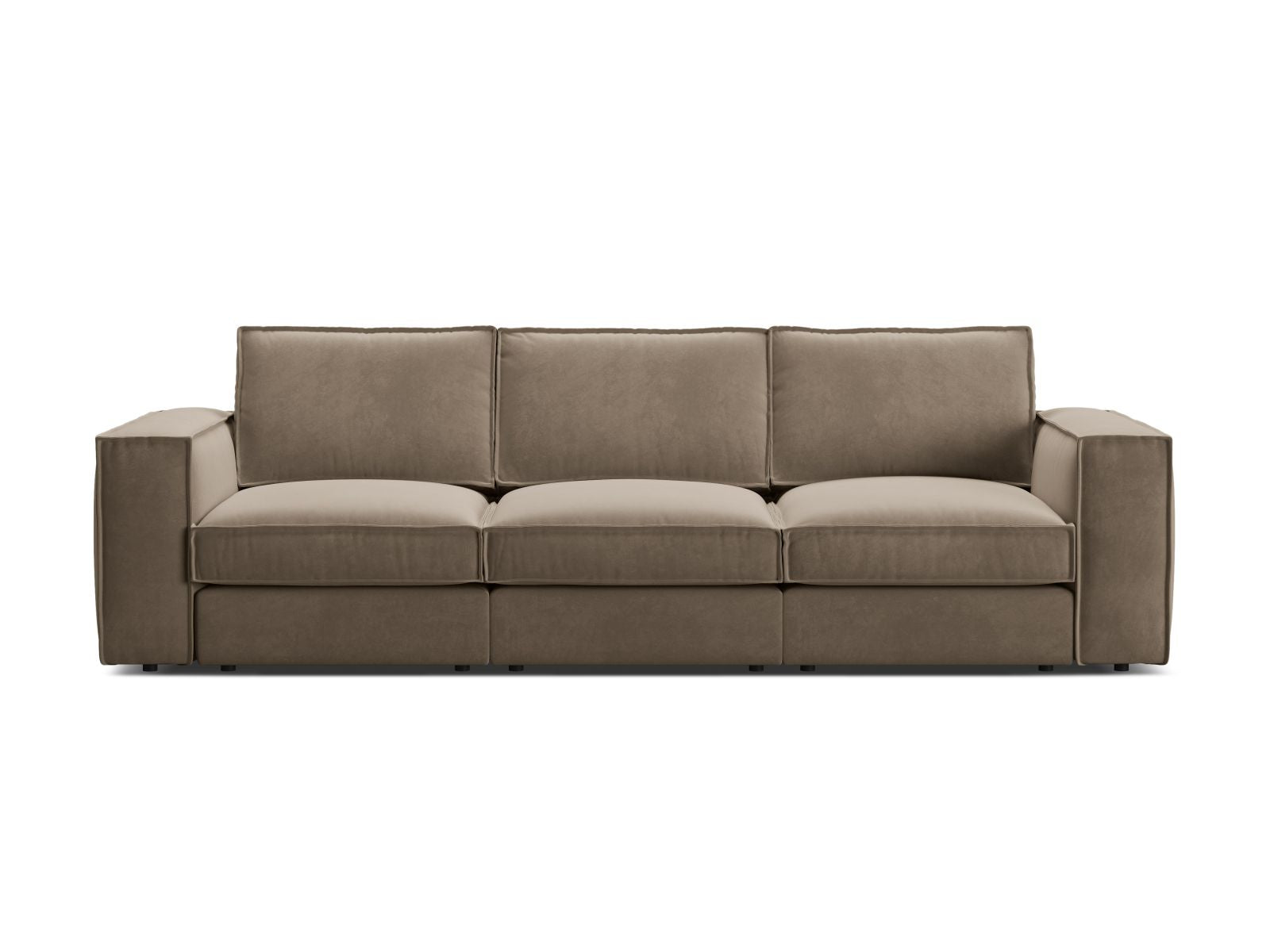 4-Sitzer Modular Sofa Pola in Grey Brown-Salvador präsentiert im Onlineshop von KAQTU Design AG. 4er Sofa ist von Micadoni