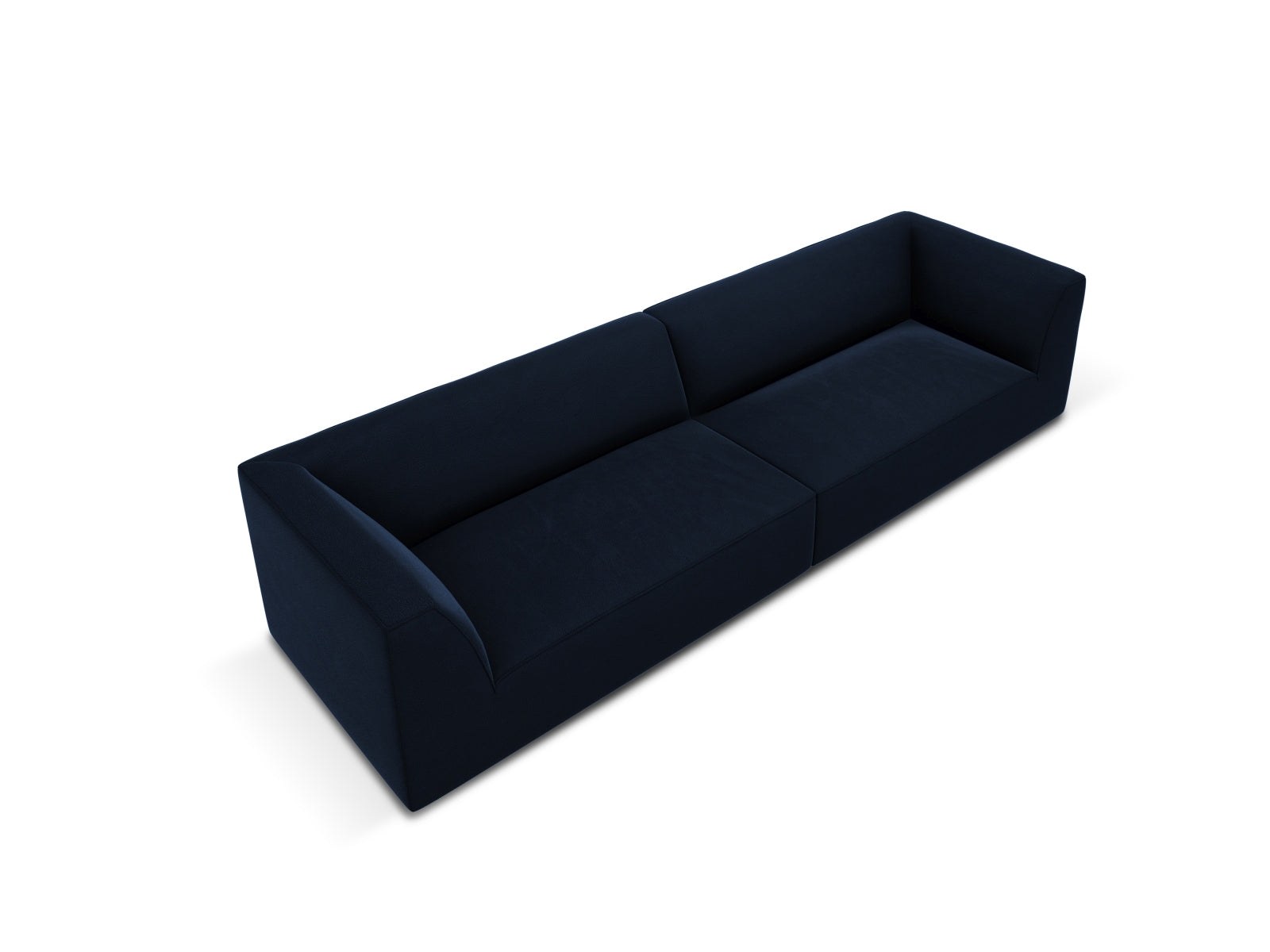 Luxuriöses 4-Sitzer Sofa in edlem Ruby Velours, perfekt für ein modernes Wohnambiente. Hochwertige Verarbeitung von Micadoni.