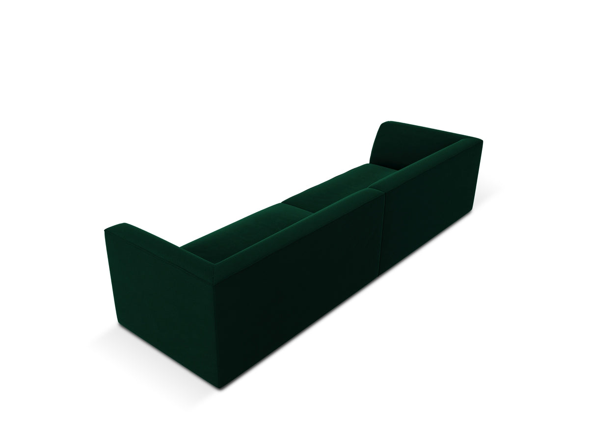 Ruby Velour Sofa 4 Sitzer in Bottle Green-Salvador präsentiert im Onlineshop von KAQTU Design AG. 4er Sofa ist von Micadoni