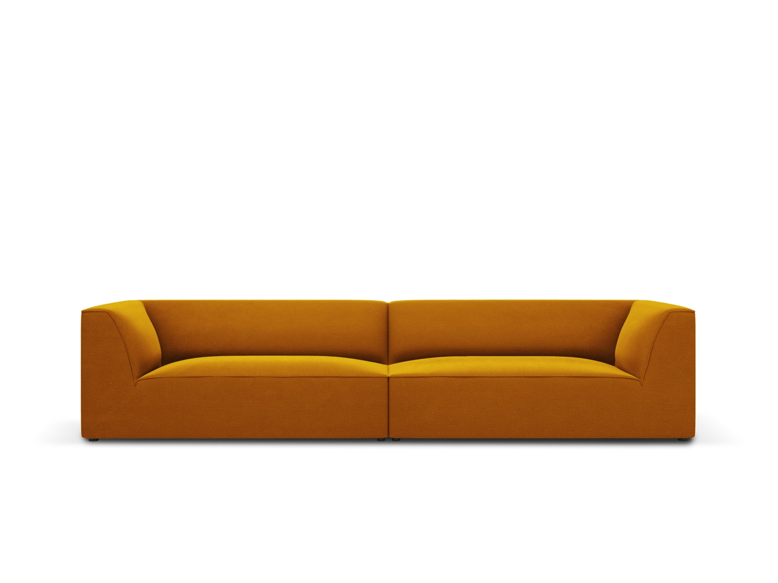 Ruby Velour Sofa 4 Sitzer in Yellow präsentiert im Onlineshop von KAQTU Design AG. 4er Sofa ist von Micadoni