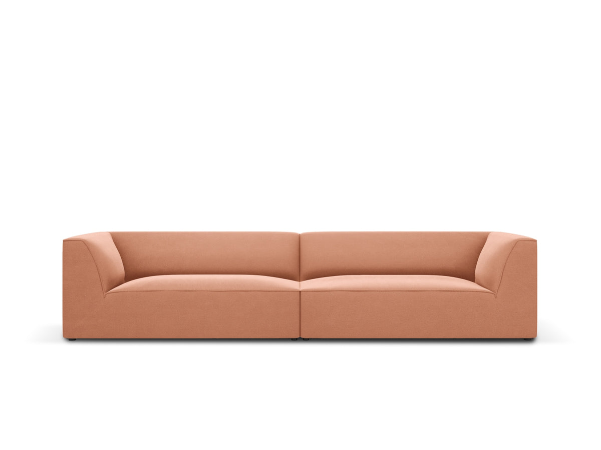 Ruby Velour Sofa 4 Sitzer in Pink-Salvador präsentiert im Onlineshop von KAQTU Design AG. 4er Sofa ist von Micadoni
