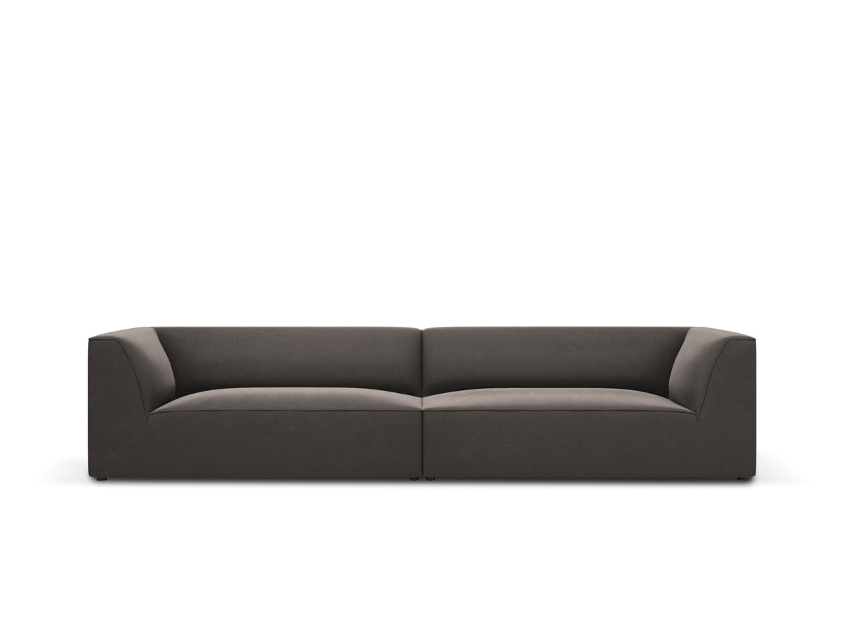 Ruby Velour Sofa 4 Sitzer in Dark Grey-Salvador präsentiert im Onlineshop von KAQTU Design AG. 4er Sofa ist von Micadoni
