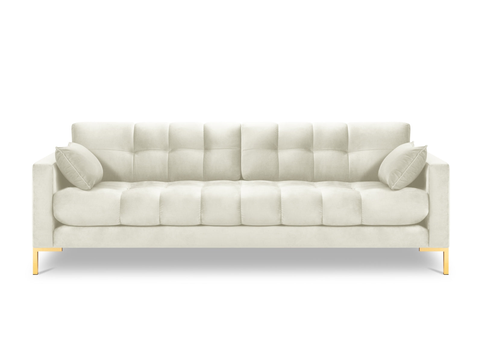 Erleben Sie das Mamaia Velour Sofa 4 Sitzer von Micadoni – ein elegantes, komfortables Möbelstück, das jedem Raum Stil und Gemütlichkeit verleiht.