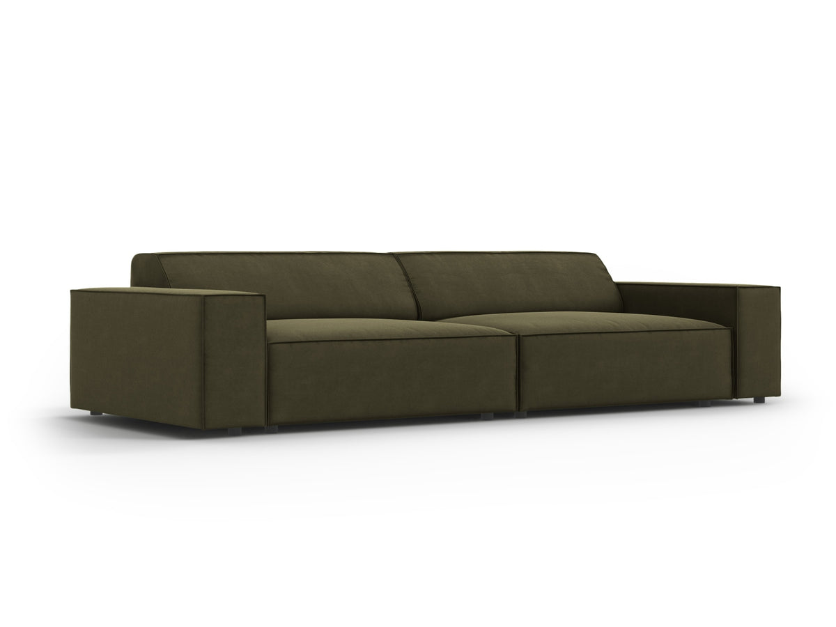 Jodie Velour modulares Sofa 4 Sitzer in Green-Bluvel präsentiert im Onlineshop von KAQTU Design AG. 3er Sofa ist von Micadoni