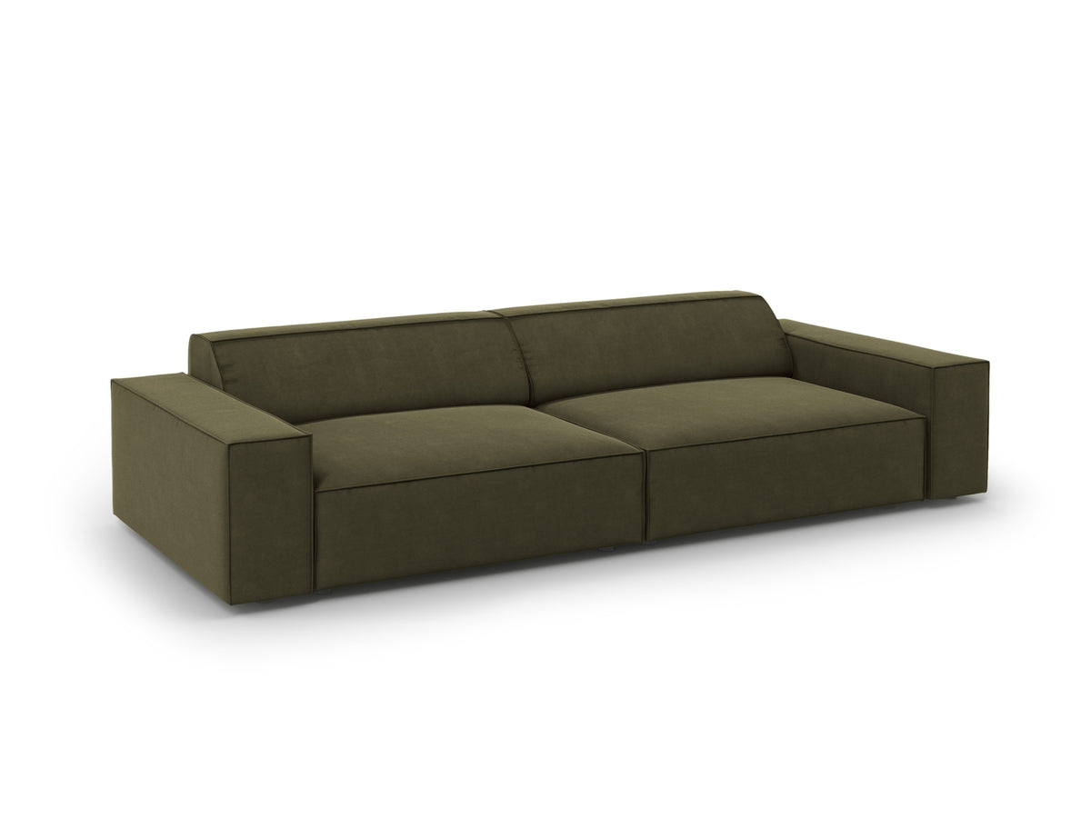 Jodie Velour modulares Sofa 4 Sitzer in Green-Bluvel präsentiert im Onlineshop von KAQTU Design AG. 3er Sofa ist von Micadoni