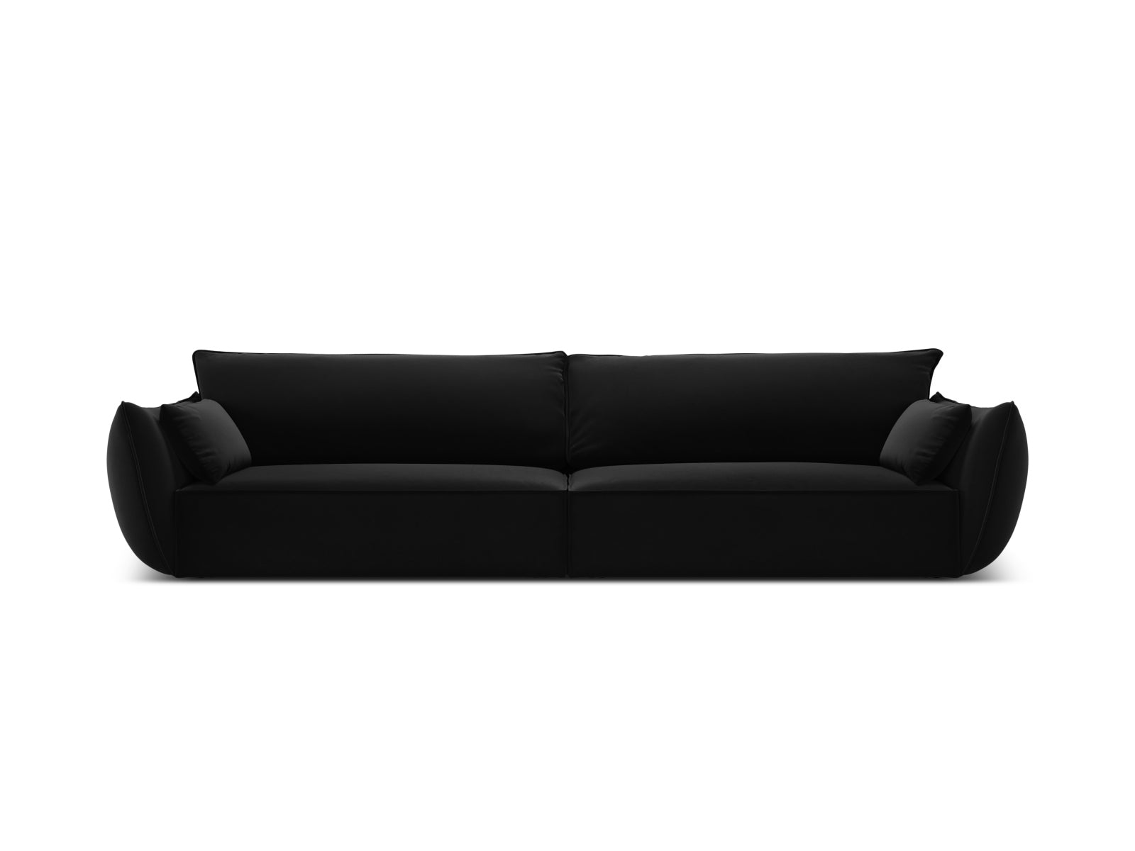 Kaelle Sofa 4 Sitzer in Black-Bluvel präsentiert im Onlineshop von KAQTU Design AG. 4er Sofa ist von Micadoni