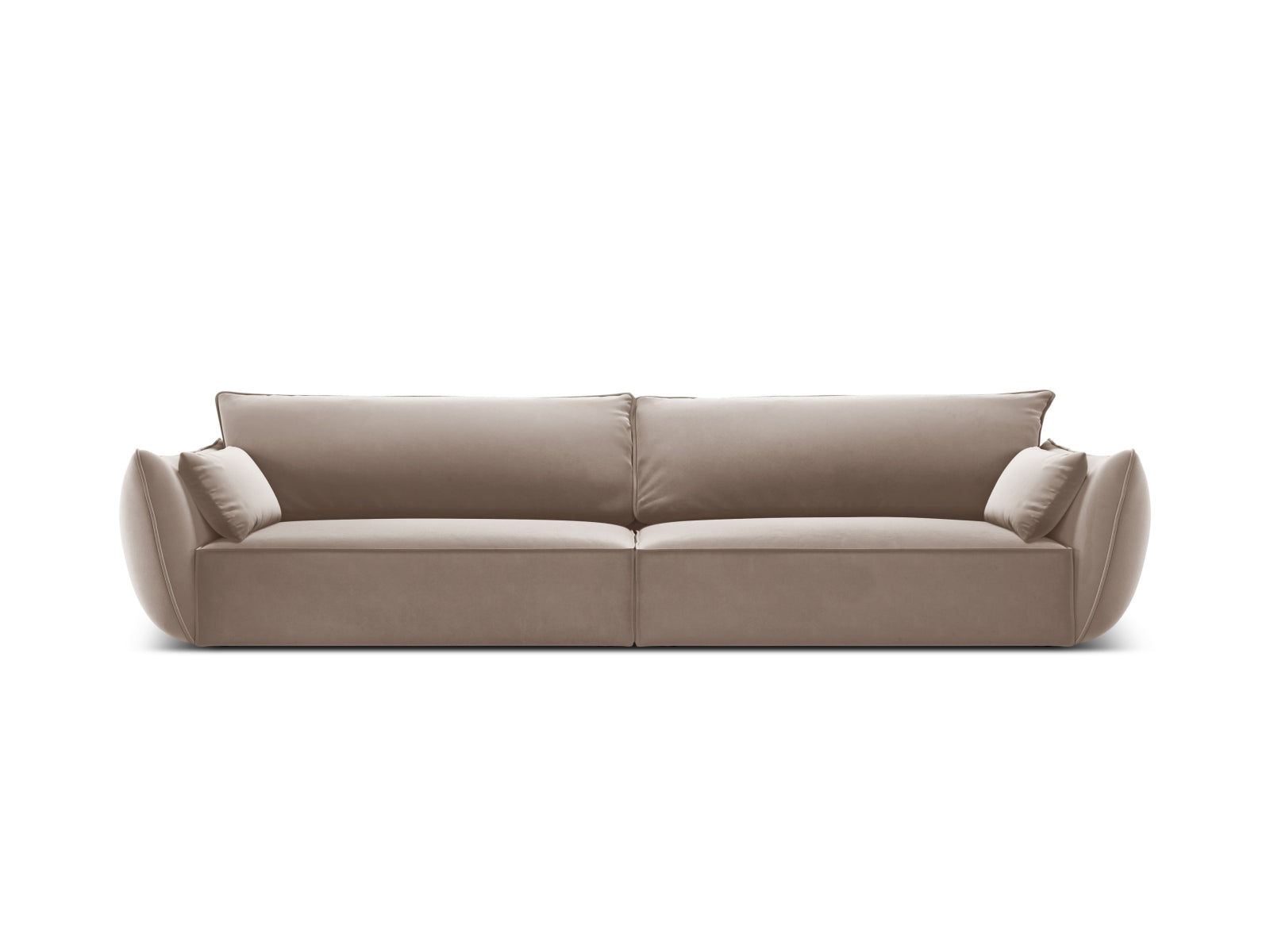 Kaelle Sofa 4 Sitzer in Cappuccino-Bluvel präsentiert im Onlineshop von KAQTU Design AG. 4er Sofa ist von Micadoni