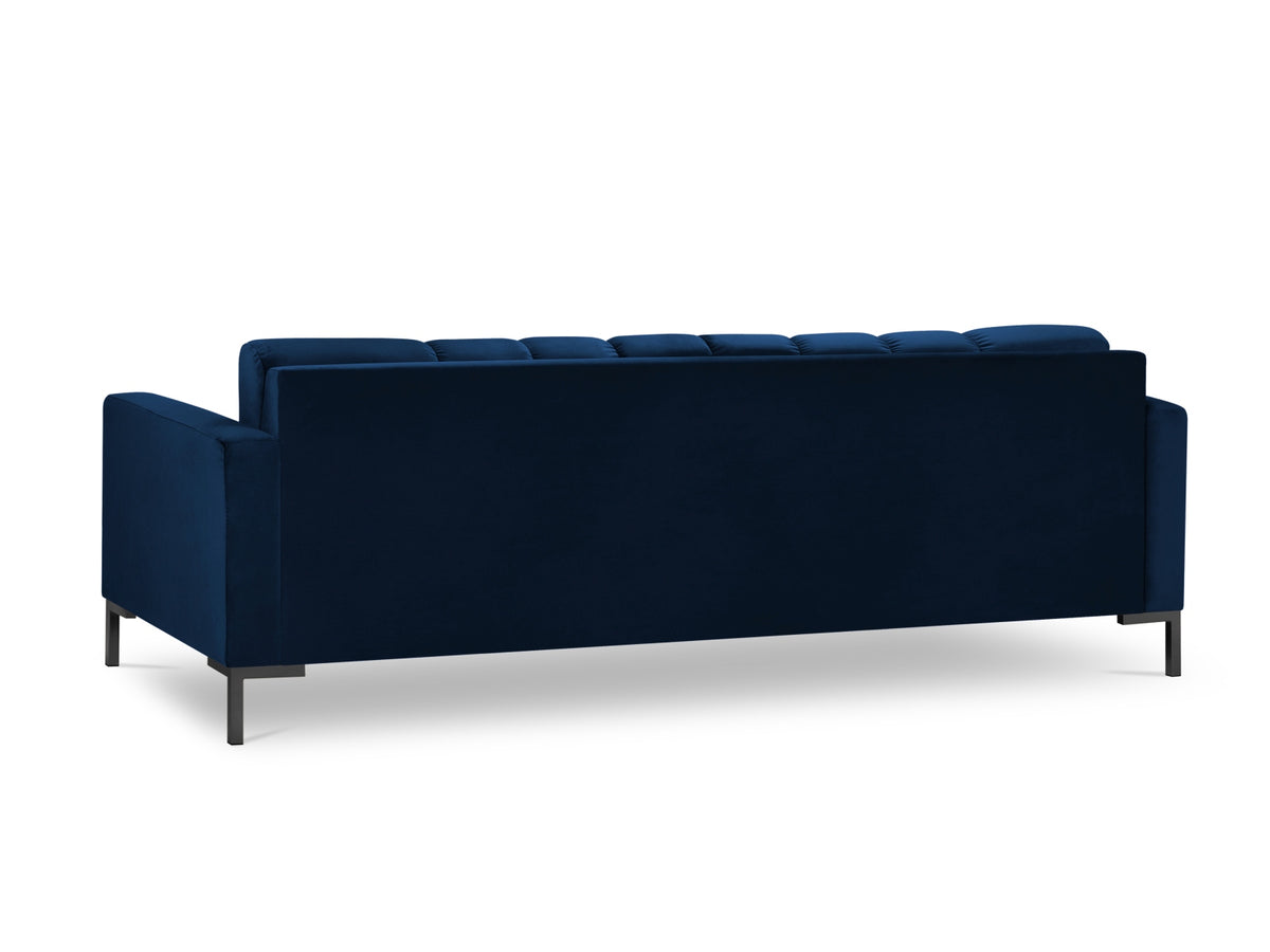 Mamaia Velour Sofa 4 Sitzer in Royal Blue/Schwarz-Bluvel präsentiert im Onlineshop von KAQTU Design AG. 4er Sofa ist von Micadoni