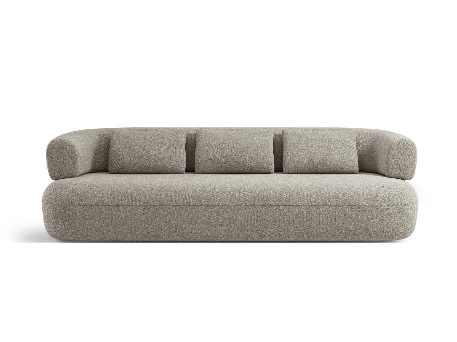 Jenny Boucle Sofa 4 Sitzer in Light Grey präsentiert im Onlineshop von KAQTU Design AG. 3er Sofa ist von Micadoni