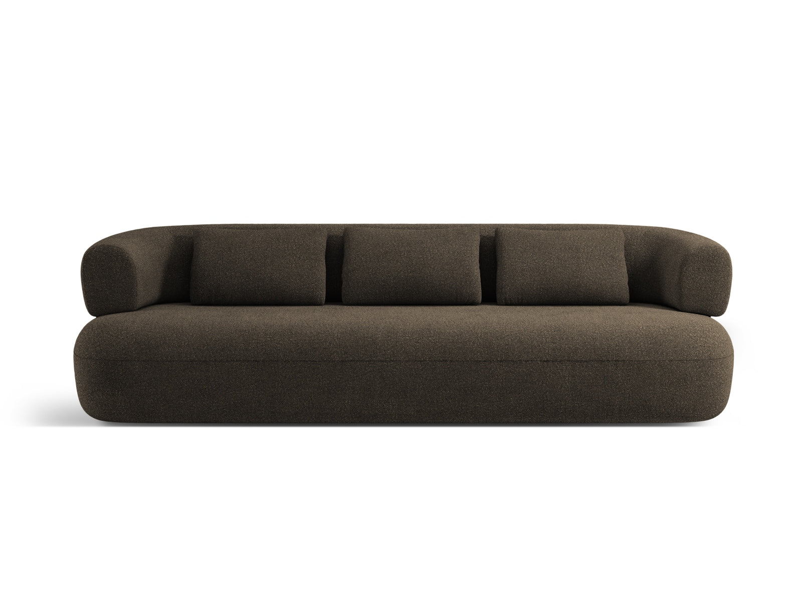 Jenny Boucle Sofa 4 Sitzer in Grey Brown präsentiert im Onlineshop von KAQTU Design AG. 3er Sofa ist von Micadoni