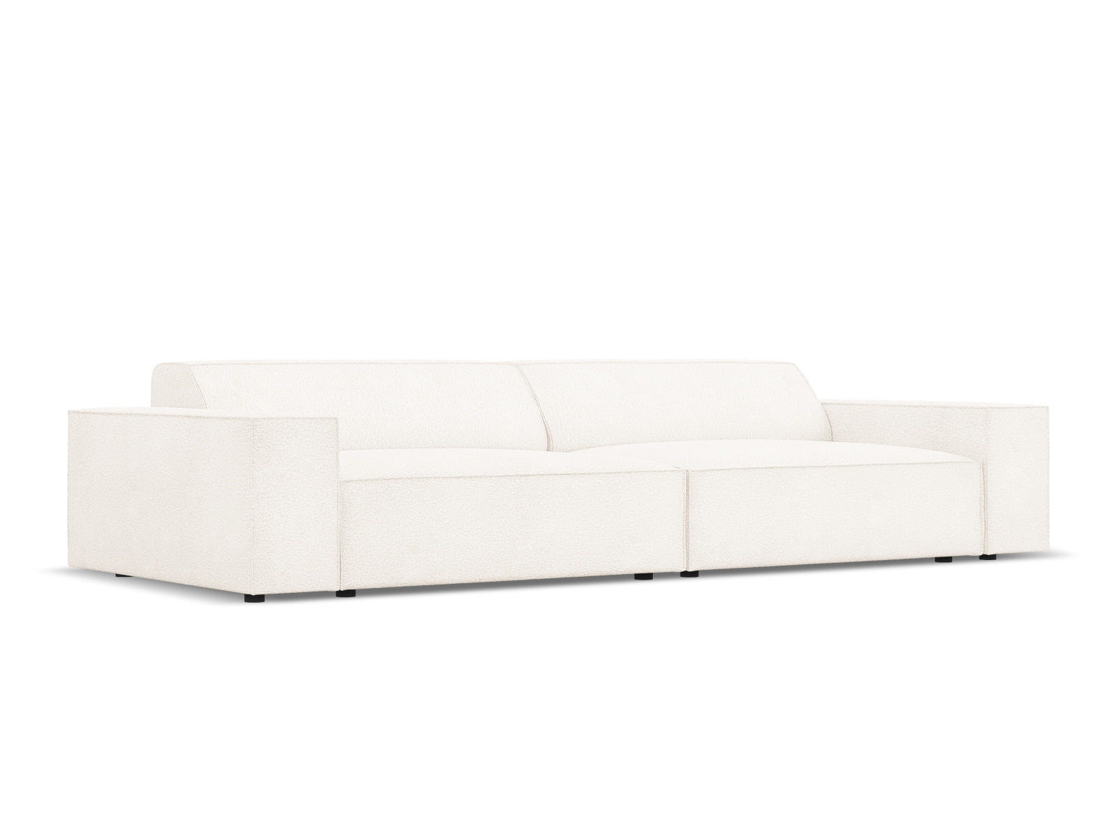 Entdecken Sie das Jodie Boucle 4-Sitzer Sofa von Micadoni – stilvoll, modular und komfortabel für Ihr modernes Zuhause.