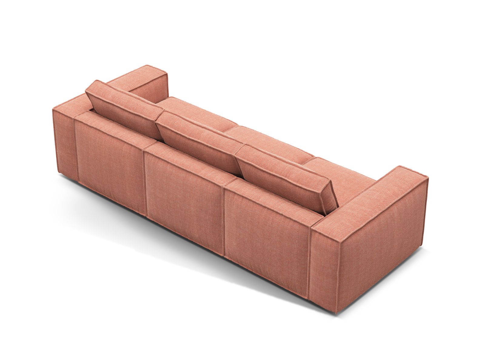 Elegantes 4-Sitzer Sofa Pola von Micadoni, ideal für moderne Wohnräume, vereint Komfort und anpassbare Module für individuelle Gestaltung.
